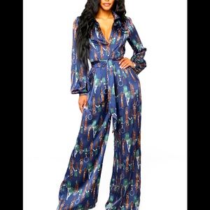 Night out Beautiful Satin Jumpsuit 💕